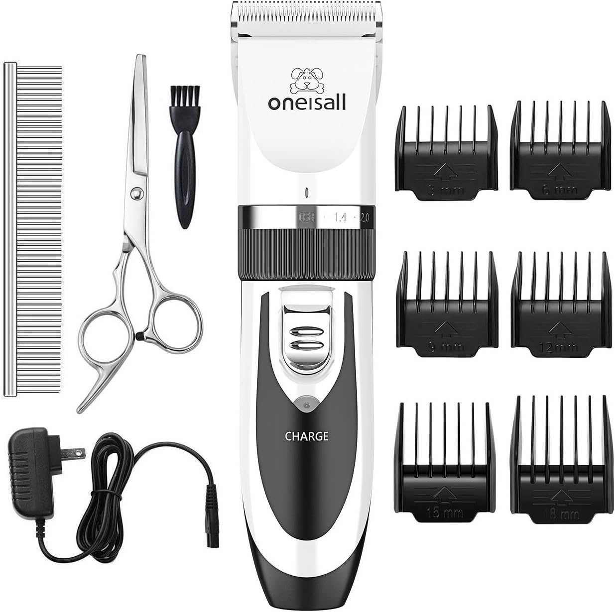 oneisall Dog Clippers Grooming Kit for Dogs Cats Pets