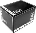 3-in-1 Foam Plyometric Jump Box for Home Gym with Multiple Height Options – Versatile Plyo with Non-Slip Surface for Strength, HIIT, Step-Ups, and Agility Training