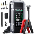 T3V2 TikTok gallery 1: BIUBLE X7 portable jump starter, clamps, hose, nozzles, cable, and carry case