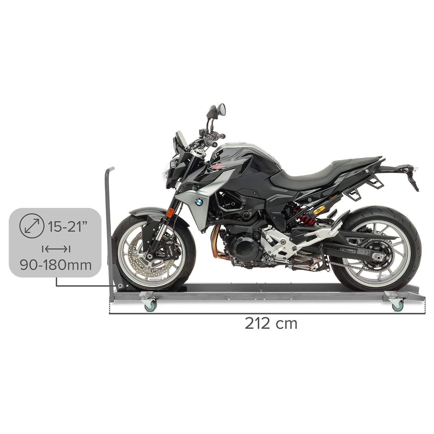 ConStands Smart-Mover Motorcycle Dolly with Wheel Chock, 450 kg gallery 4